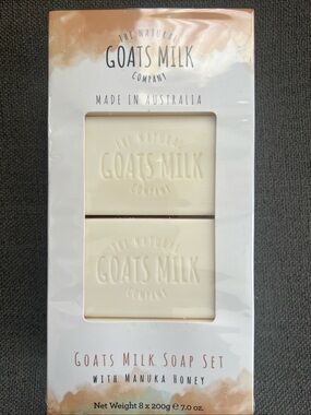 The Natural Goats Milk Company Soap Set – 8 Pack Manuka Honey Goat Milk Soap Box